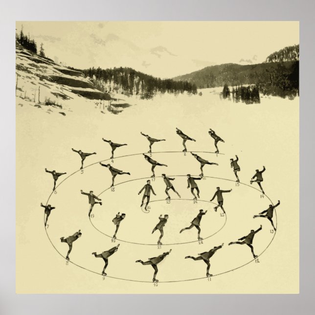 Póster Patinaje sobre hielo (Frente)