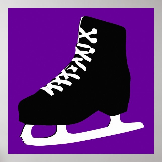 Póster patinaje sobre hielo (Frente)