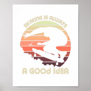 Póster Patinaje sobre hielo en la selva