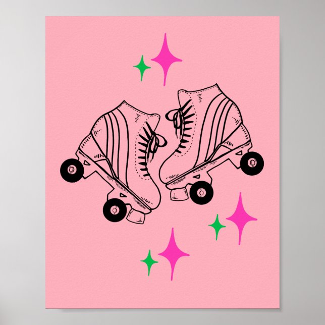 Póster Patinaje sobre patinaje sobre hielo (Frente)
