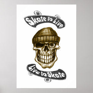 Póster Patinar a vivir - Poster 70x50