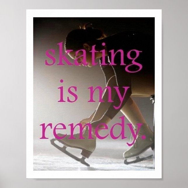 Póster Patinar es mi Poster Remedy (Frente)