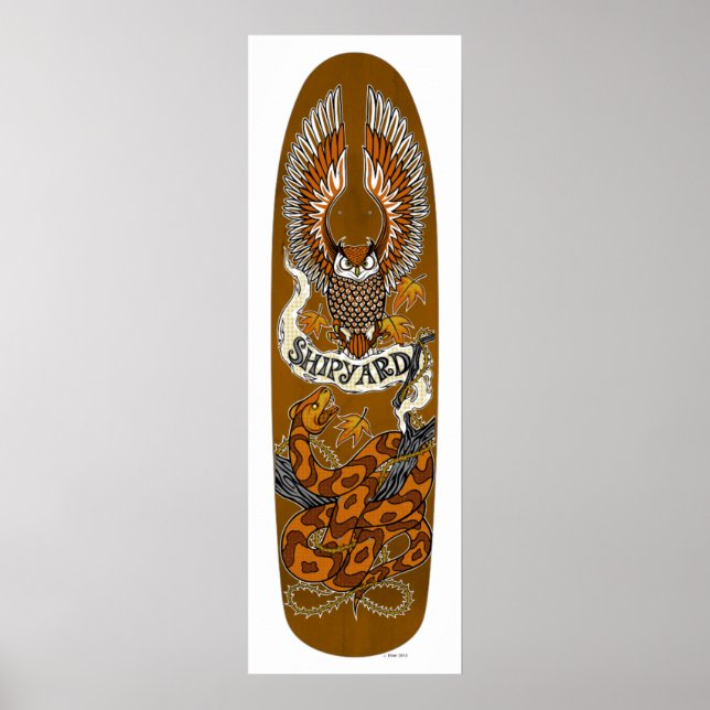 Póster Patines de Astillero "Muerte desde arriba" (Frente)