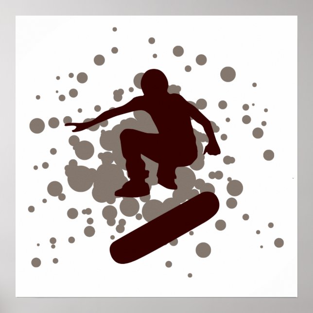 Póster patineta hi-fi : burbujas : (Frente)