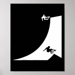 Póster Patineta Patinaje Chica patinadora Chico patinador