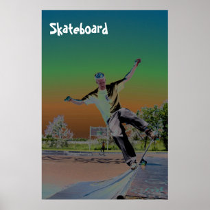 Póster Patineta solar