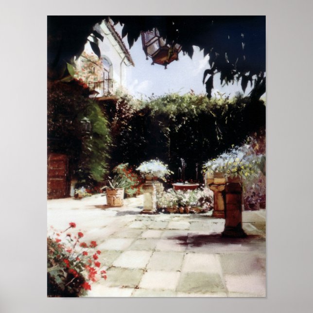 Póster Patio de Córdoba/Courtyard in Cordoba (Frente)