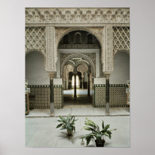 Póster Patio de las Munecas, siglos XII-XIV