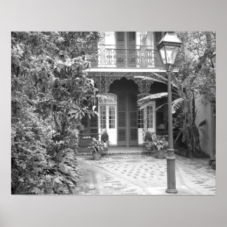 Póster Patio de Nueva Orleans