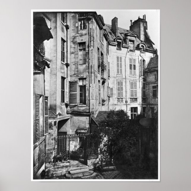 Póster Patio Rohan, París, 1858-78 (Frente)