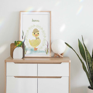 Póster Patito Personalizado con Corbatín