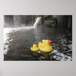 Póster Patitos de goma japoneses