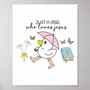 Póster Patitos Lindos Solo Una Chica Que Ama A Jesús Cris