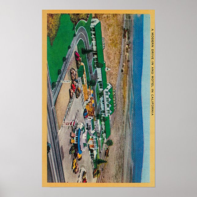 Póster Patmars Motel y Modern Drive-InState (Frente)