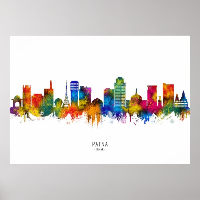 Póster Patna Bihar Skyline (Frente)