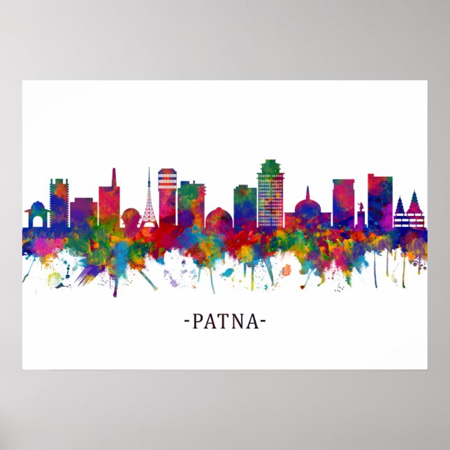 Póster Patna Bihar Skyline (Frente)