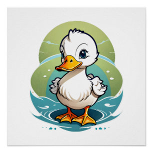 Póster pato-blanco