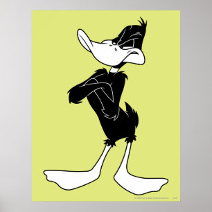 Póster Pato DAFFY™ con los brazos cruzados