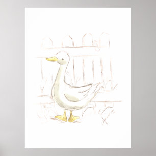 Póster Pato de cuento