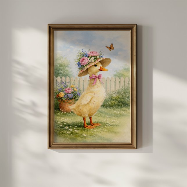 Póster Pato de jardín vintage (Subido por el creador)