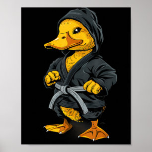 Póster Pato de Judo MMA Taekwondo Pato Artes Marciales Ku