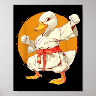Póster Pato de Judo Taekwondo Pato Kung Fu Pato Artes Mar
