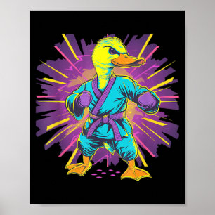 Póster Pato de Kung Fu Artes Marciales Judo Pato Mma Taek