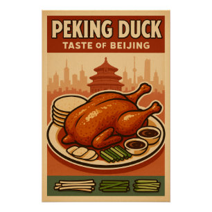 Póster Pato de Pekín - Un ícono culinario de Pekín