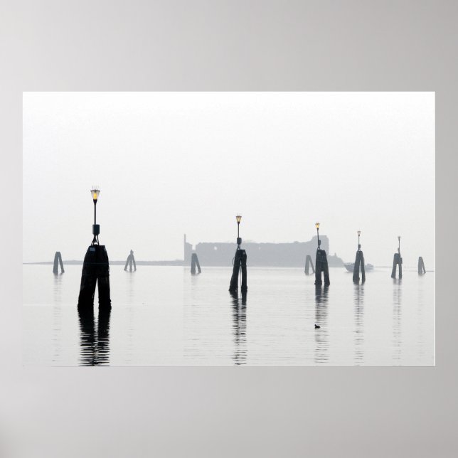 Póster PATO EN LA IMÁGENES LAGUNAS, papel Poster (Matte) (Frente)