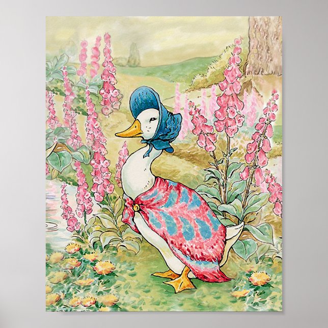 Póster Pato Jemima Charco  (Frente)