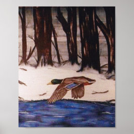 Póster Pato Mallard en una misión