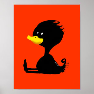 Póster pato negro