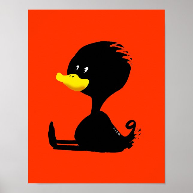 Póster pato negro (Frente)