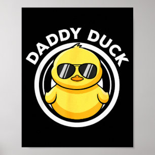 Póster Pato Papá Padre Amo Patos Amante De La Familia Div