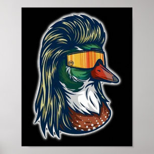 Póster Pato Silvestre con Mullet y Gles