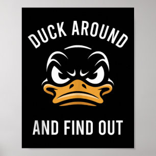 Póster Pato Y Averigua - Sarcástico - College Foo