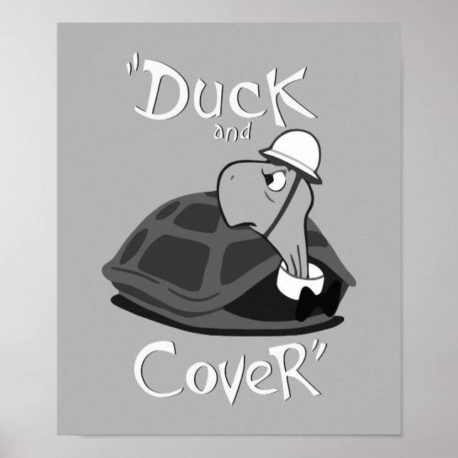 Póster Pato y cubierta - Viejo ataque nuclear (Frente)