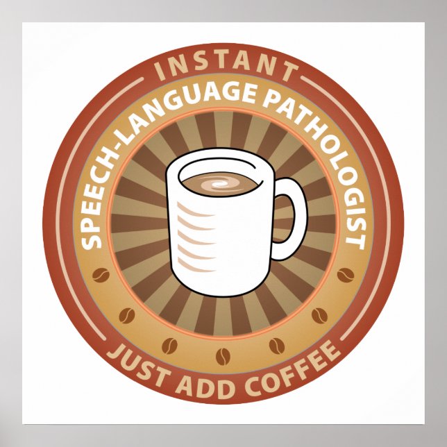 Póster Patólogo del lenguaje de voz instantáneo (Frente)