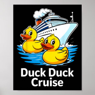 Póster Patos de crucero Pato Pato Crucero Vacaciones fami