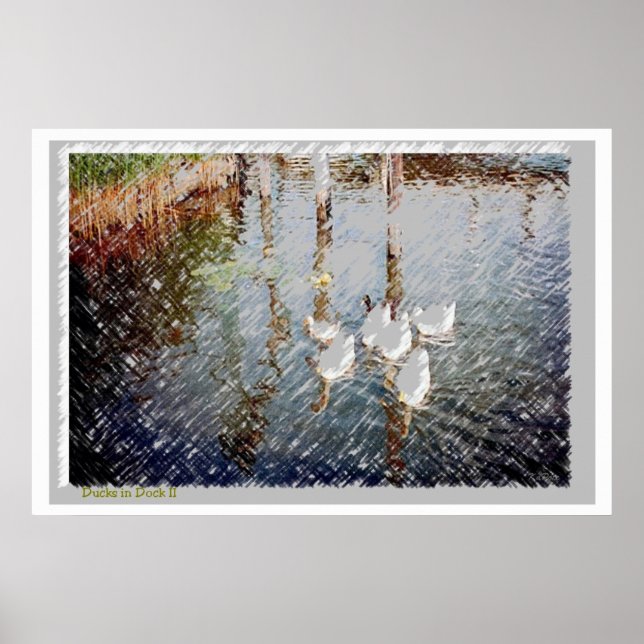 Póster Patos en Dock ll (Frente)