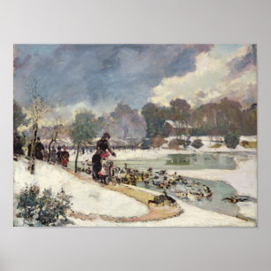 Póster Patos en el Bois de Boulogne