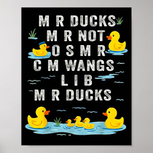 Póster Patos M R Ducks M R No O S M R Cm Wangs Lib M R Pa