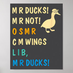 Póster Patos M R Ducks M R No O S M R Cm Wangs Lib M R Pa