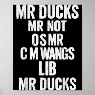 Póster Patos M R M R No O S M R Cm Wangs Lib M R Patos F