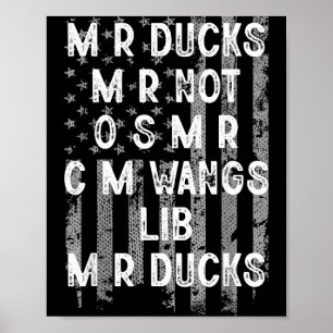Póster Patos M R M R No O S M R Cm Wangs Lib Patos M R