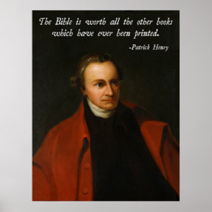 Póster Patrick Henry Bible