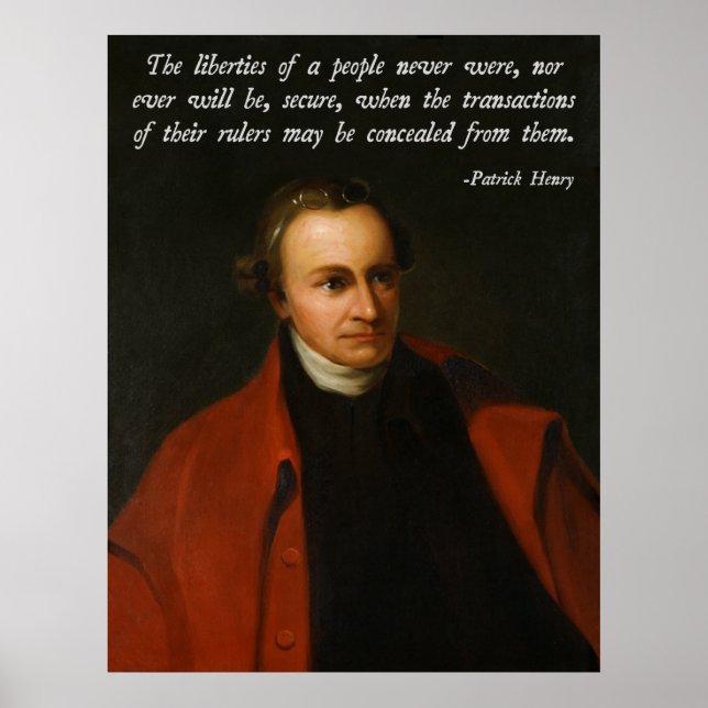 Póster Patrick Henry Cote (Frente)