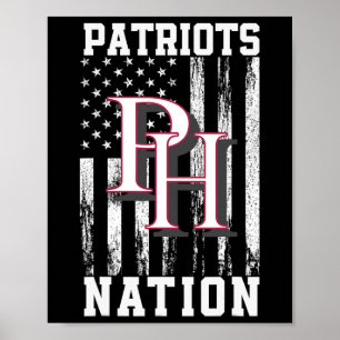 Póster Patrick Henry Patriots Logo Nation Hs