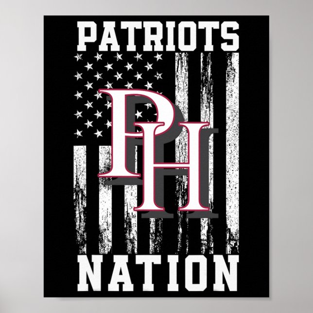 Póster Patrick Henry Patriots Logo Nation Hs (Frente)