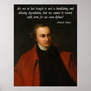 Póster Patrick Henry Second Amendment
